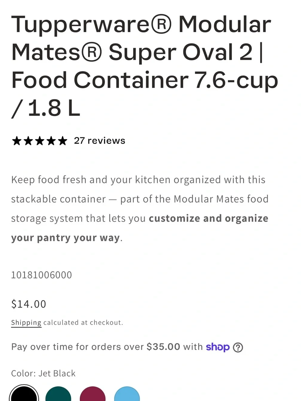 Kitchen Food Storage Containers